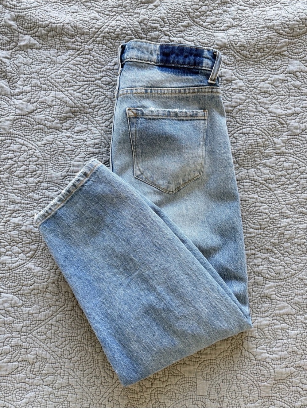 Women’s High-Rise Jeans - Blue - Picture 3 of 3